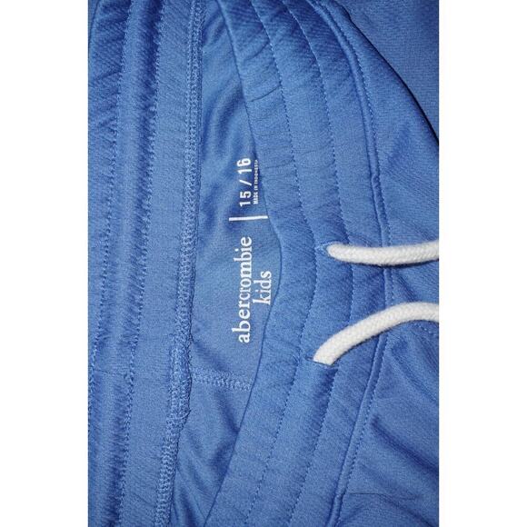 Abercrombie Kids Blue Mesh Athletic Shorts Size 15/16 | Retro Stripe Trim - Picture 5 of 5